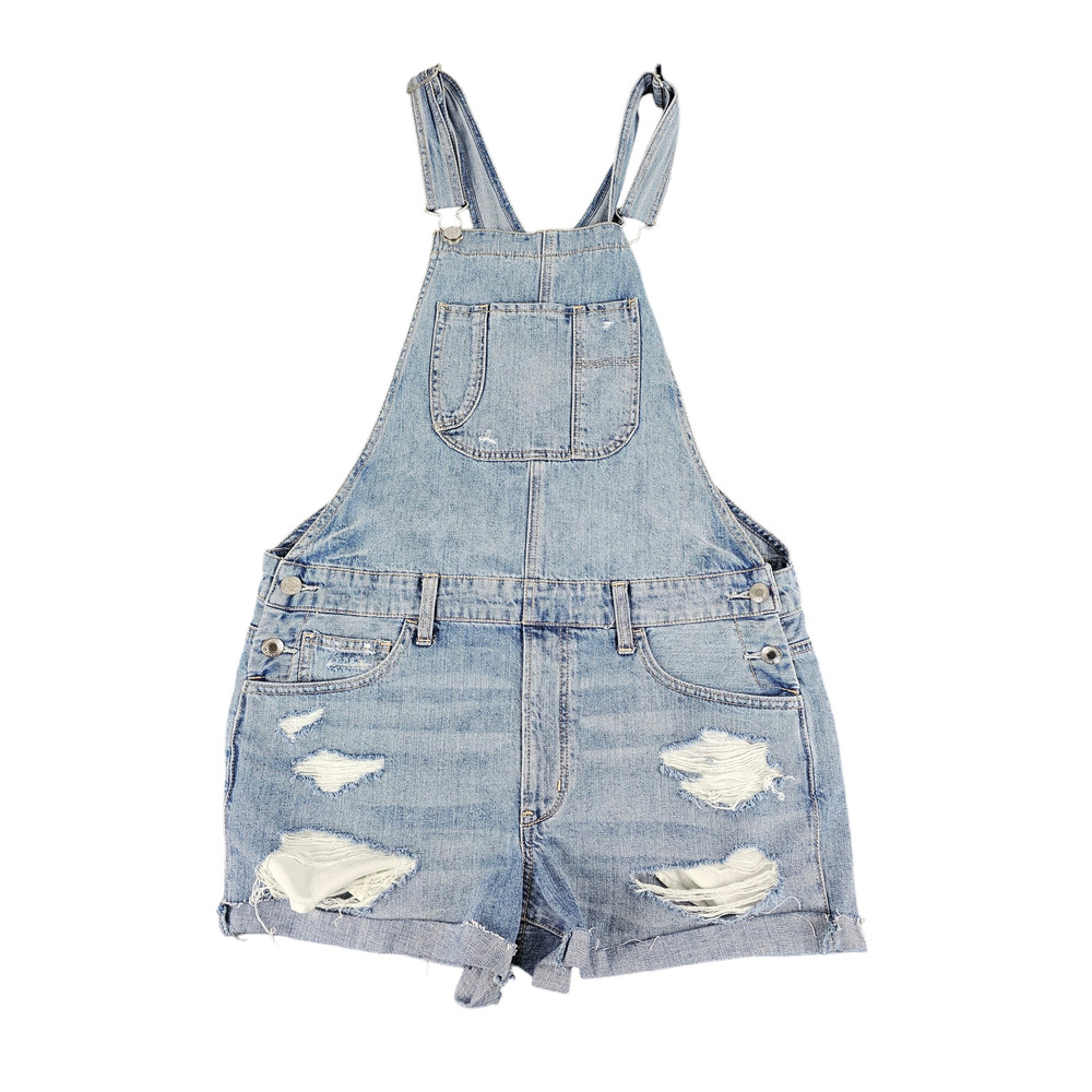 American Eagle Shortalls Denim Overalls Shorts Size Medium
